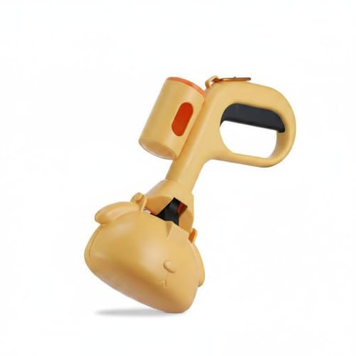 ZOOMELLA Portable Handheld Poop Scooper with Bag Dispenser Single